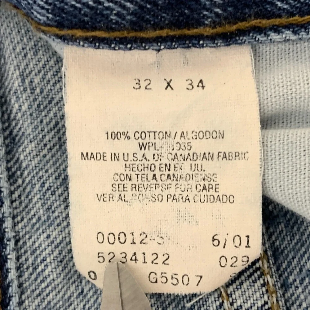 Vintage Arizona Baggy Jeans 30x33 USA Blue Pants Loose Straight Denim‎ Tag 32x34